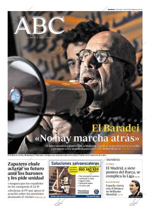 ABC MADRID 31-01-2011 página 1