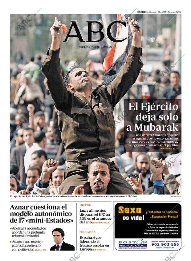 ABC MADRID 01-02-2011 página 1