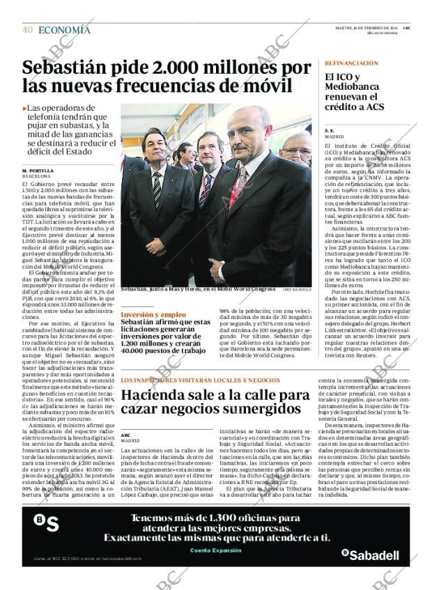 ABC MADRID 15-02-2011 página 40