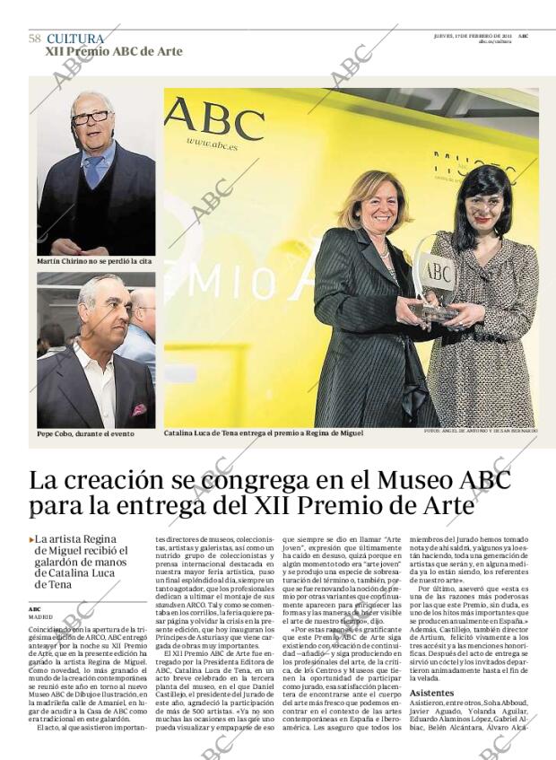 ABC MADRID 17-02-2011 página 58