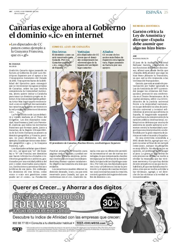 ABC MADRID 21-02-2011 página 25