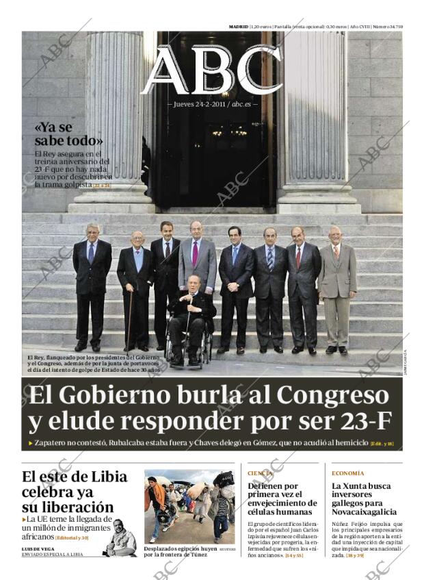 ABC MADRID 24-02-2011 página 1