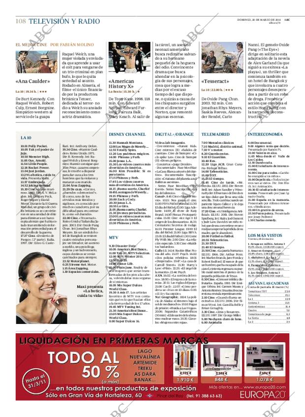 ABC MADRID 20-03-2011 página 108