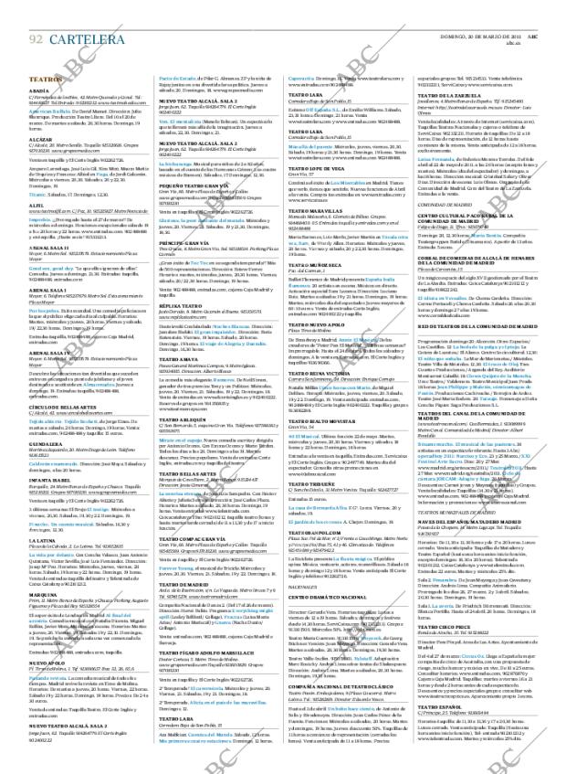 ABC MADRID 20-03-2011 página 92