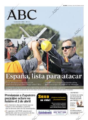 ABC MADRID 21-03-2011 página 1