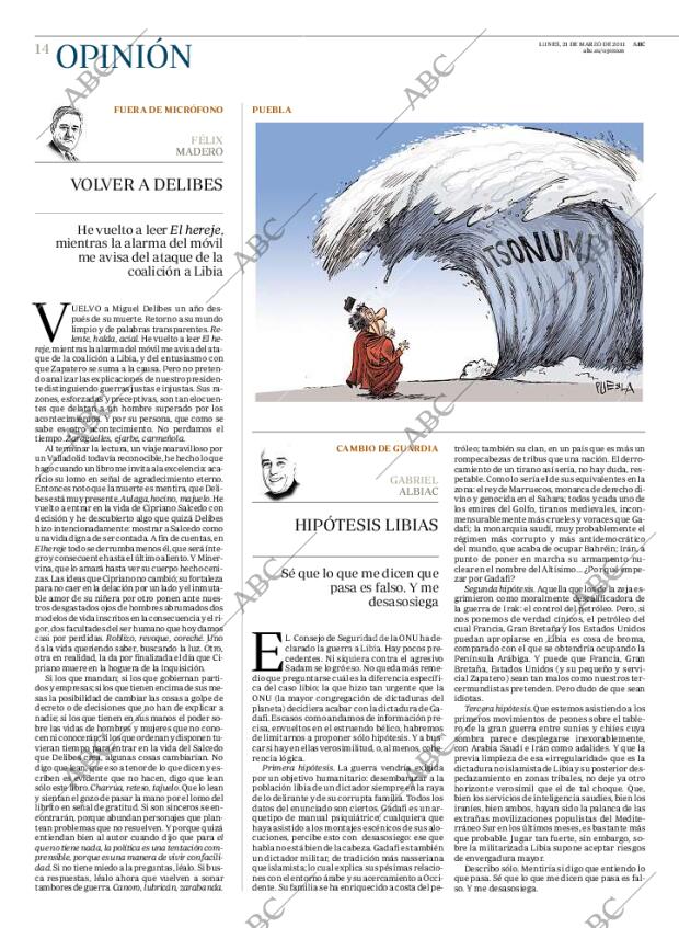 ABC MADRID 21-03-2011 página 14