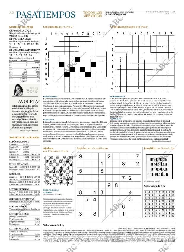 ABC MADRID 21-03-2011 página 82