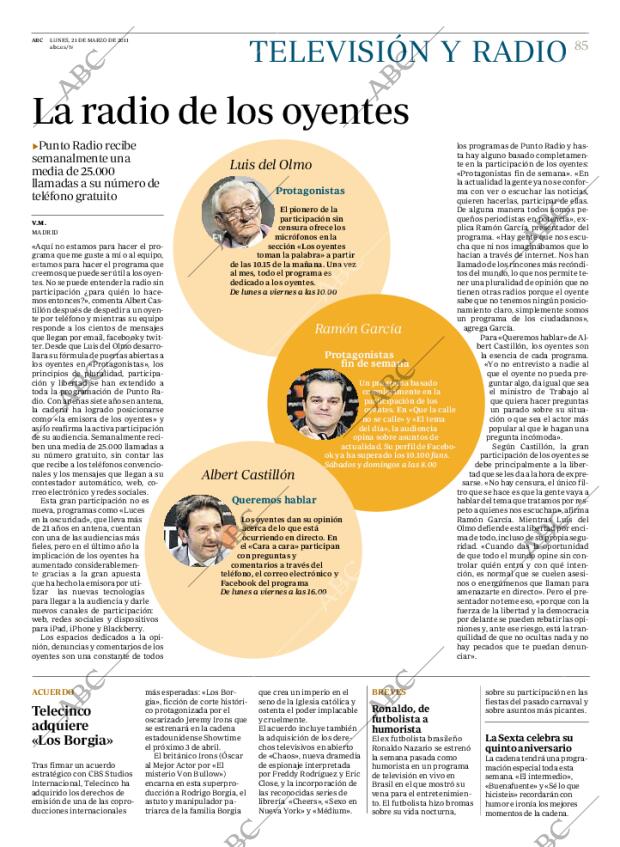 ABC MADRID 21-03-2011 página 85