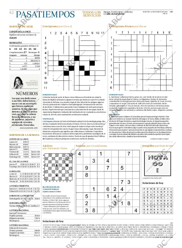 ABC MADRID 22-03-2011 página 82