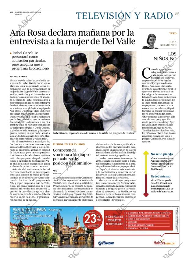 ABC MADRID 22-03-2011 página 85