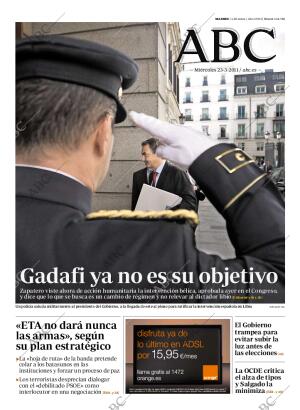 ABC MADRID 23-03-2011 página 1