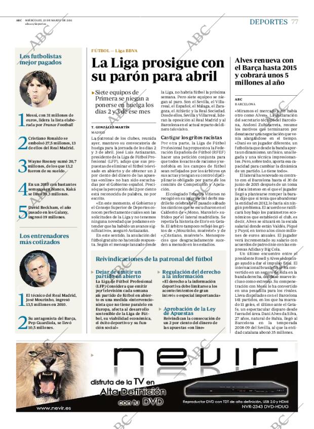 ABC MADRID 23-03-2011 página 77