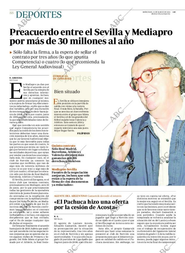 ABC SEVILLA 23-03-2011 página 88
