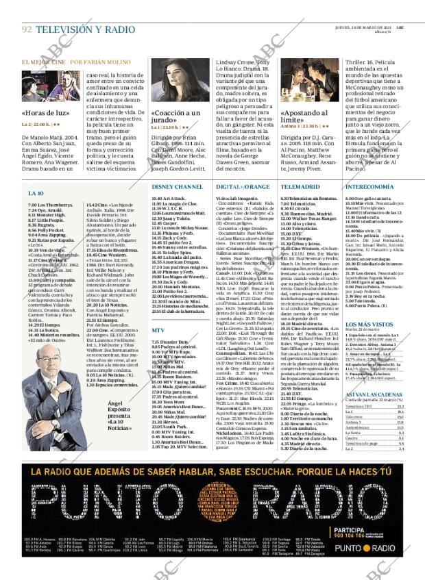 ABC MADRID 24-03-2011 página 92