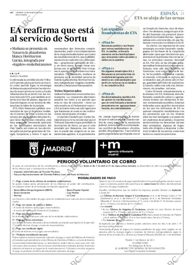 ABC MADRID 25-03-2011 página 21