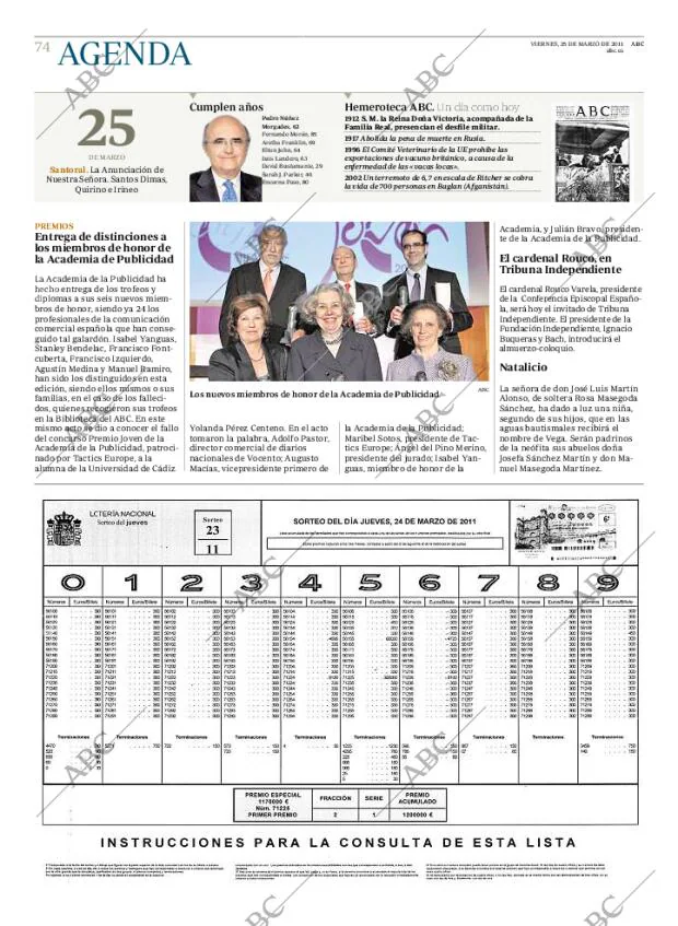 ABC MADRID 25-03-2011 página 74