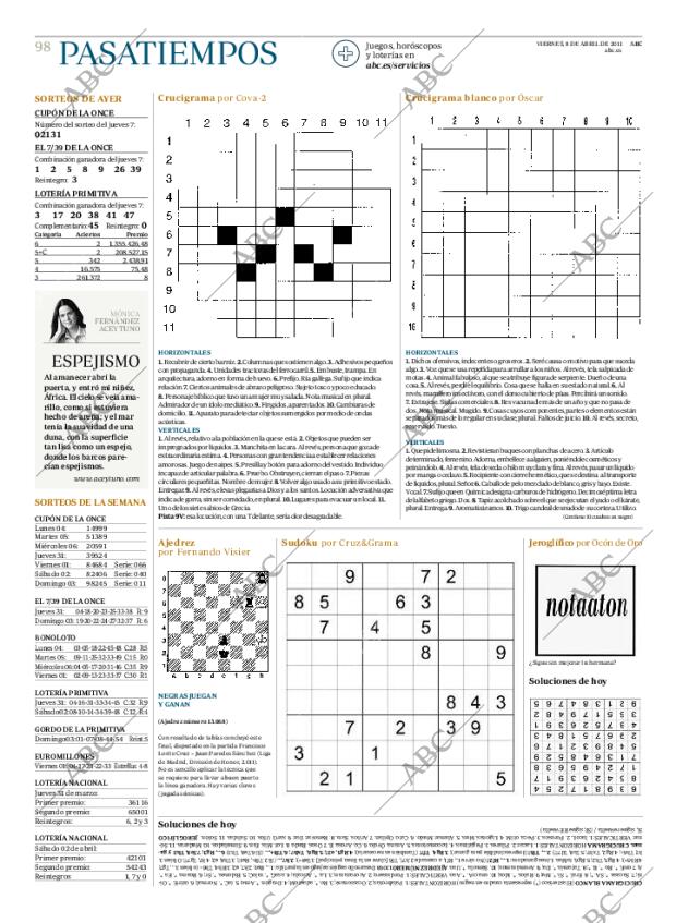 ABC MADRID 08-04-2011 página 98