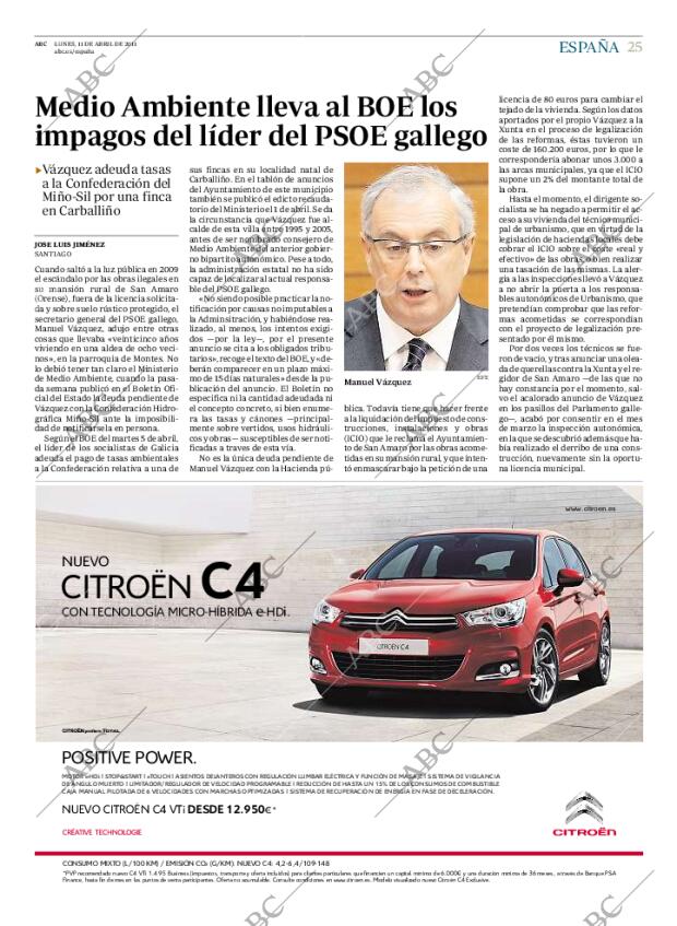 ABC MADRID 11-04-2011 página 25