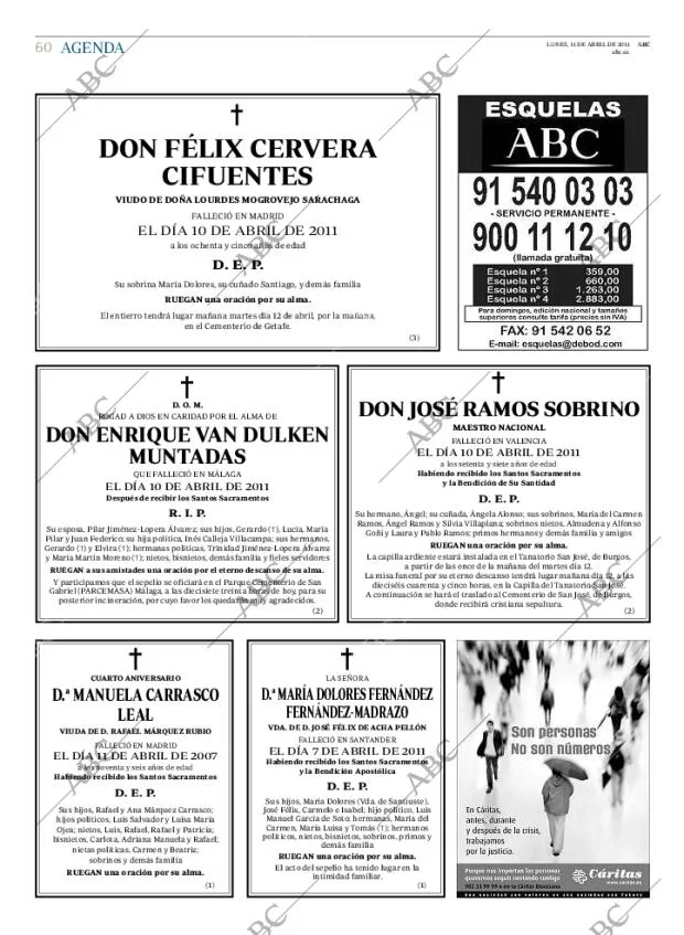 ABC MADRID 11-04-2011 página 60