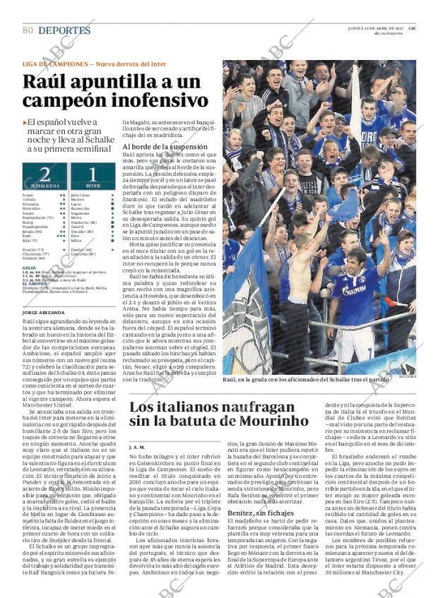 ABC MADRID 14-04-2011 página 80