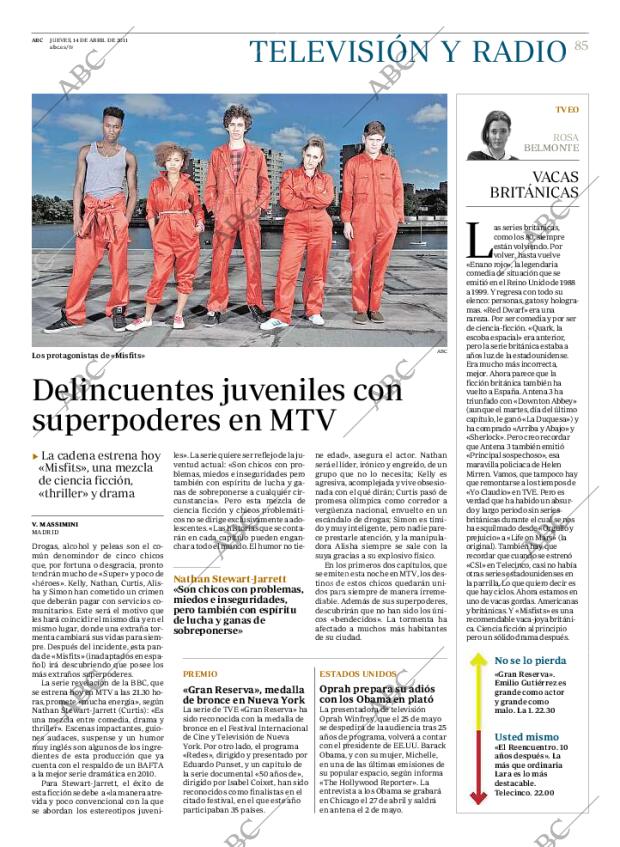 ABC MADRID 14-04-2011 página 85