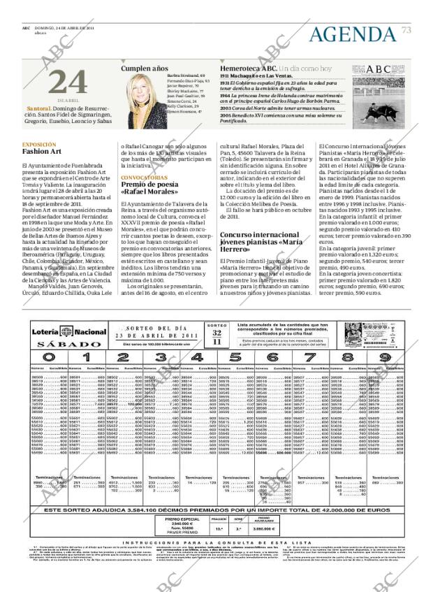 ABC MADRID 24-04-2011 página 73