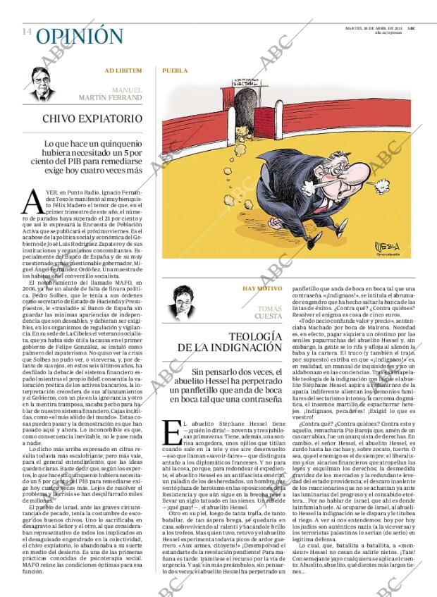 ABC MADRID 26-04-2011 página 14
