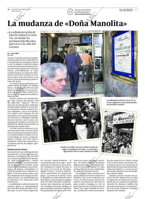 ABC MADRID 26-04-2011 página 47