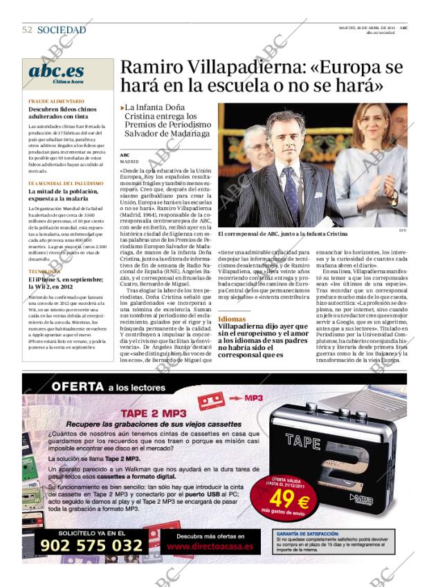 ABC MADRID 26-04-2011 página 52