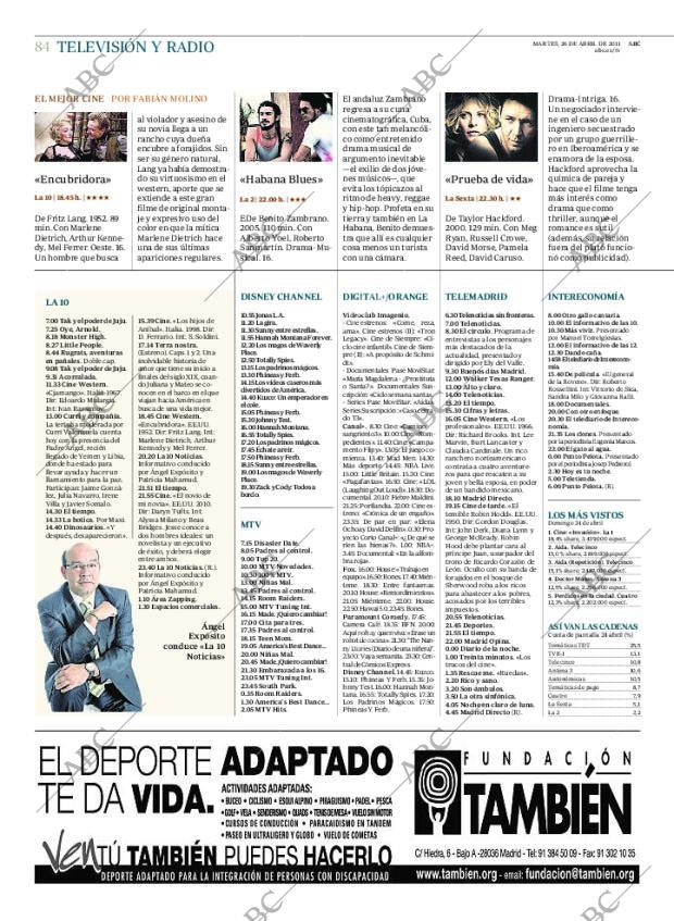 ABC MADRID 26-04-2011 página 84