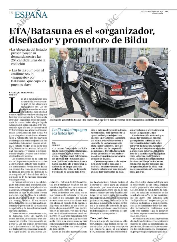 ABC MADRID 28-04-2011 página 18