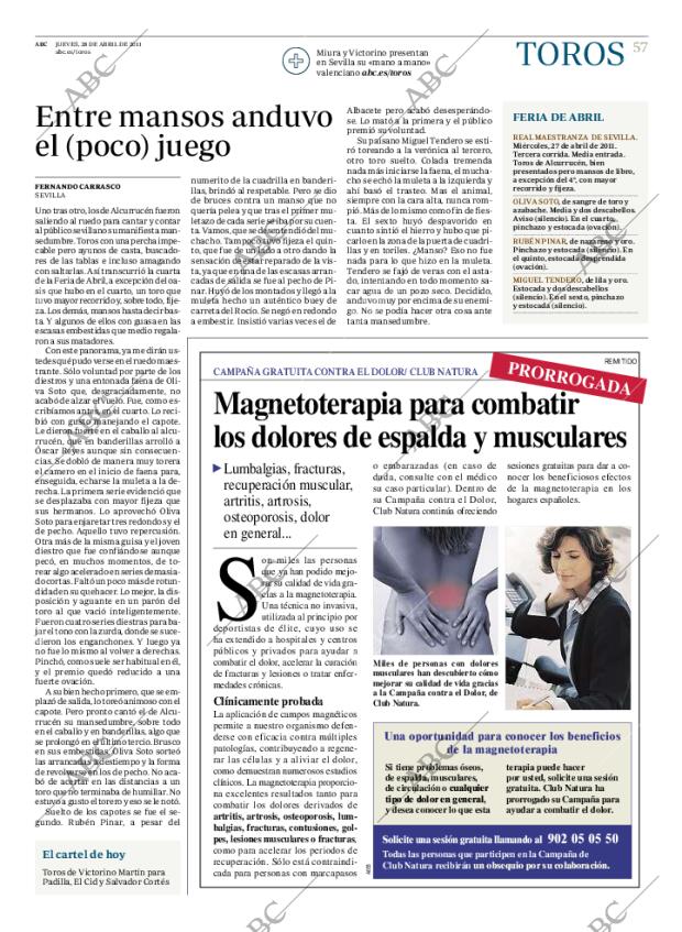 ABC MADRID 28-04-2011 página 57