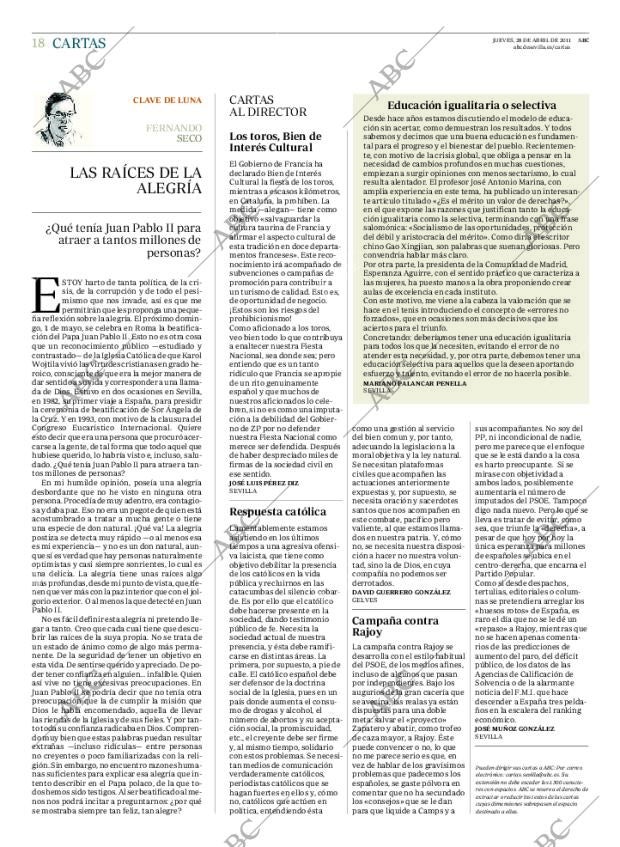 ABC SEVILLA 28-04-2011 página 18