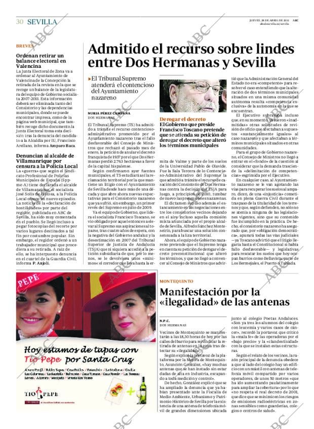 ABC SEVILLA 28-04-2011 página 30