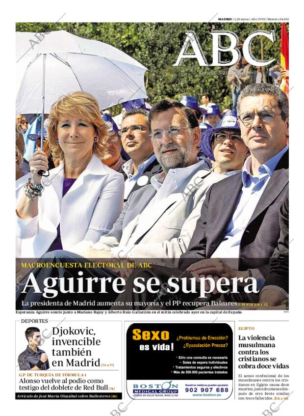 ABC MADRID 09-05-2011 página 1