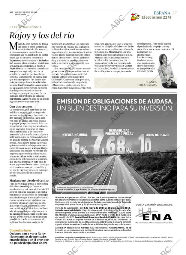 ABC MADRID 09-05-2011 página 27