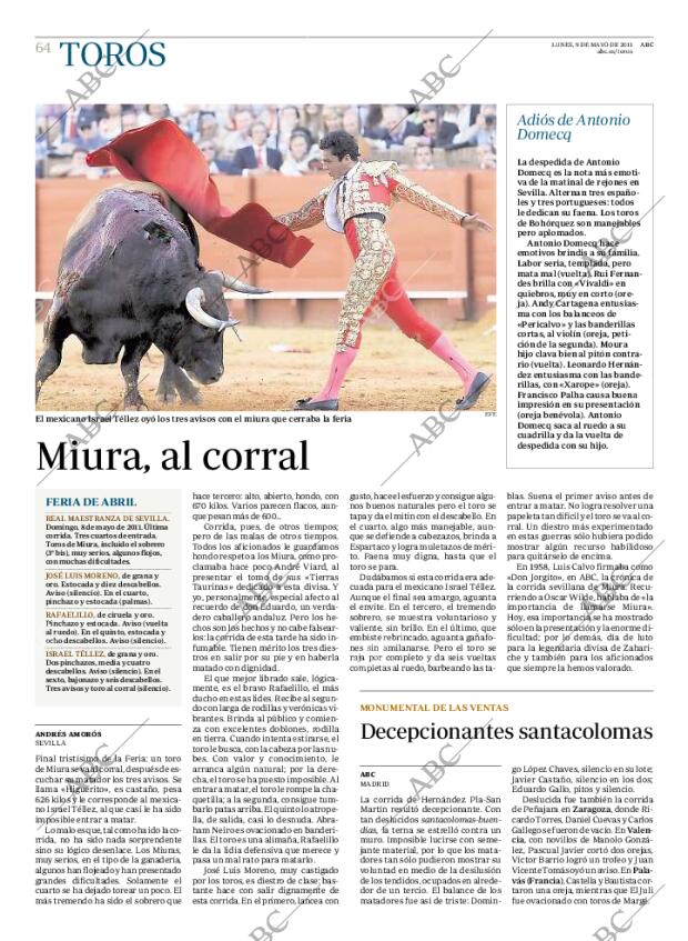 ABC MADRID 09-05-2011 página 64