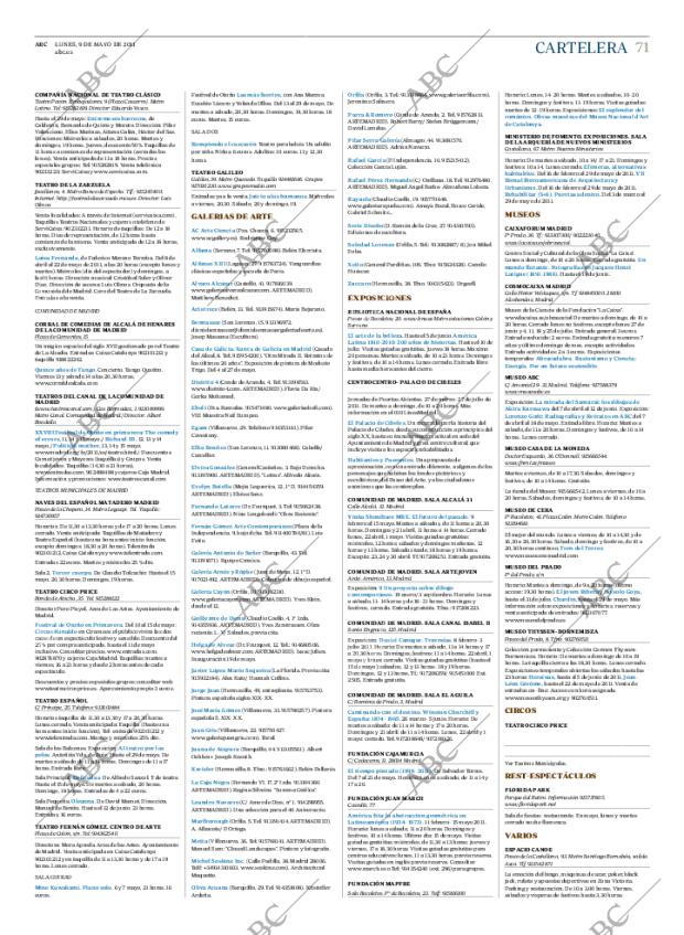 ABC MADRID 09-05-2011 página 71