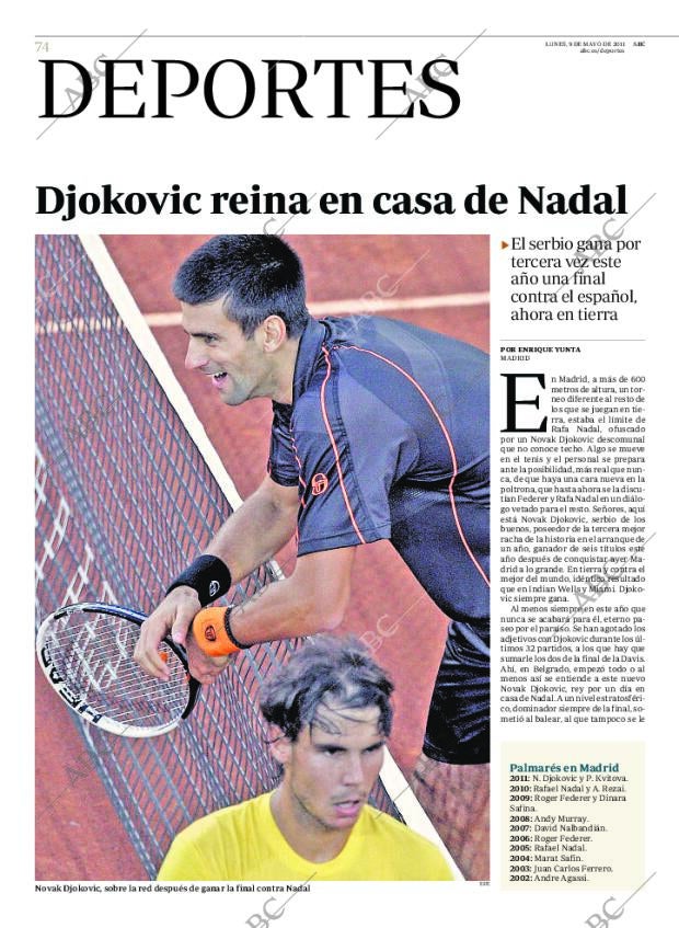 ABC MADRID 09-05-2011 página 74