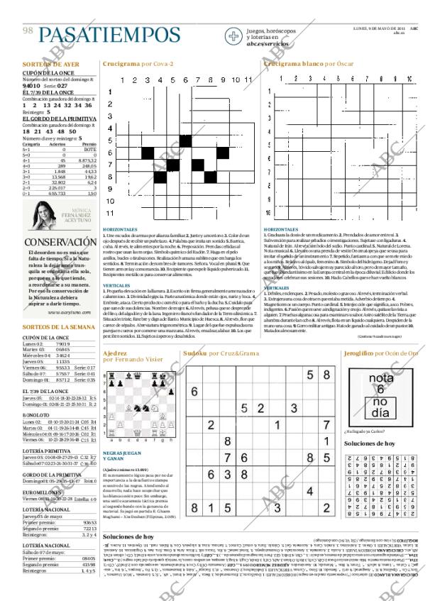 ABC MADRID 09-05-2011 página 98