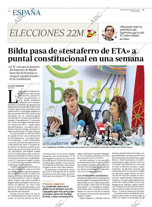 ABC MADRID 10-05-2011 página 18