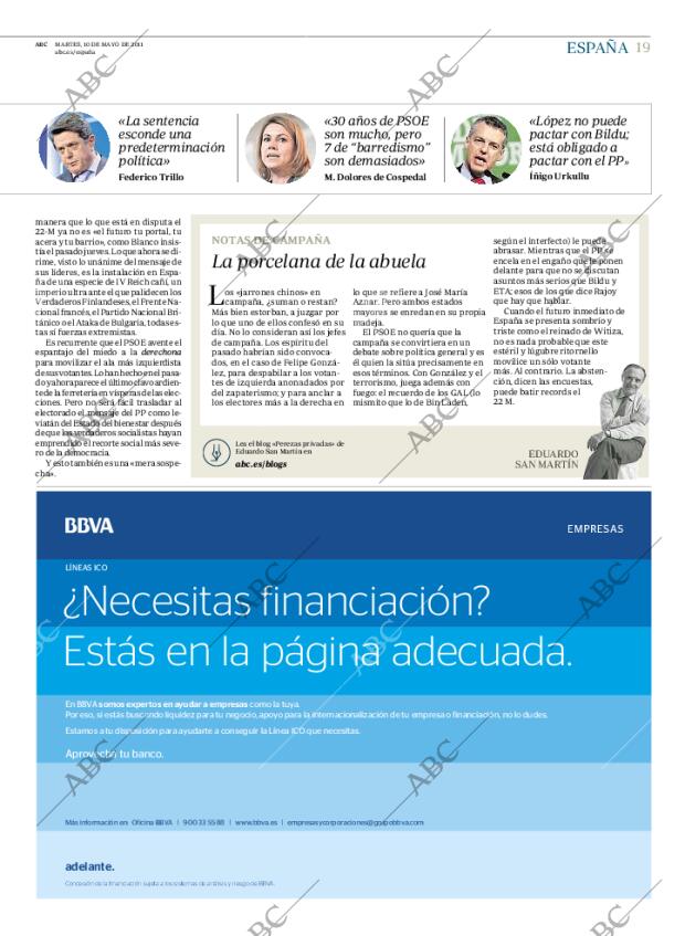 ABC MADRID 10-05-2011 página 19