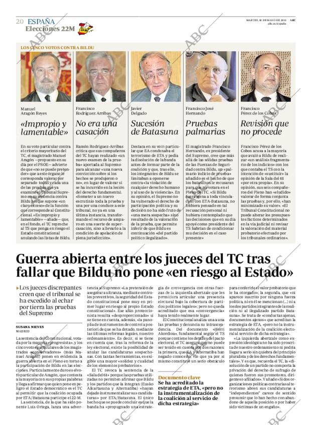 ABC MADRID 10-05-2011 página 20