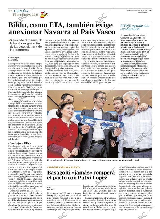 ABC MADRID 10-05-2011 página 22