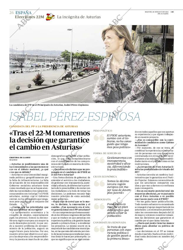 ABC MADRID 10-05-2011 página 26