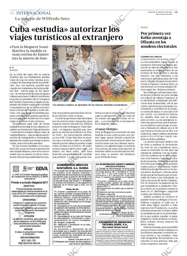 ABC MADRID 10-05-2011 página 42