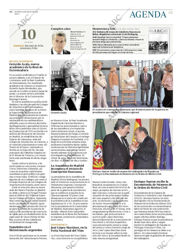ABC MADRID 10-05-2011 página 65