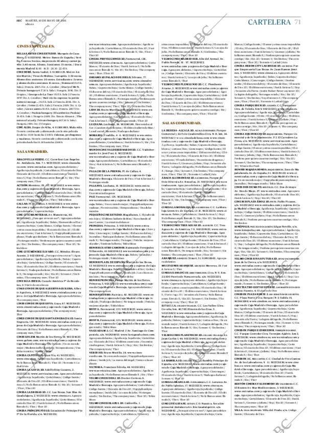 ABC MADRID 10-05-2011 página 71