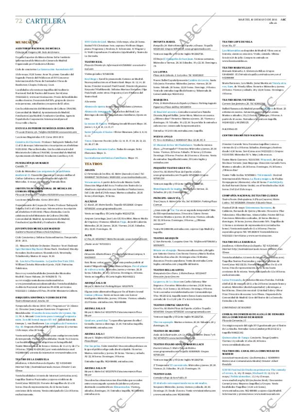 ABC MADRID 10-05-2011 página 72