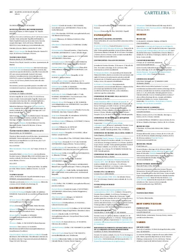 ABC MADRID 10-05-2011 página 73